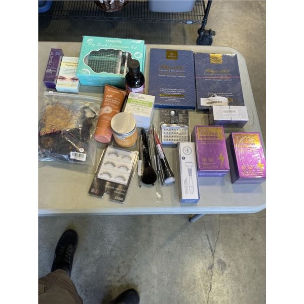 BASKET OF NEW BEAUTY ITEMS