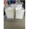 Image 4 : VINTAGE TABLE PLACEMATS AND 2 ACRYLIC GARBAGE BINS