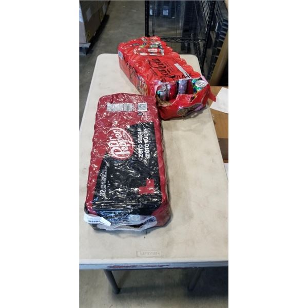2 32 PACKS OF COCA COLA  AND DR PEPPER