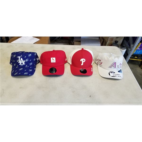 4 NEW MLB NEW ERA BASEBALL CAPS