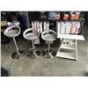 Image 1 : 3 GREY BARSTOOLS AND A IKEA END TABLE