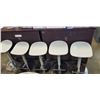 Image 1 : SET OF 5 MODERN ADJUSTABLE HEIGHT BAR STOOLS