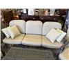 Image 6 : 4 PC IRON PATIO SET WITH CUSHIONS, INCLDUES SOFA, 2 CHAIR AND COFFEE TABLE