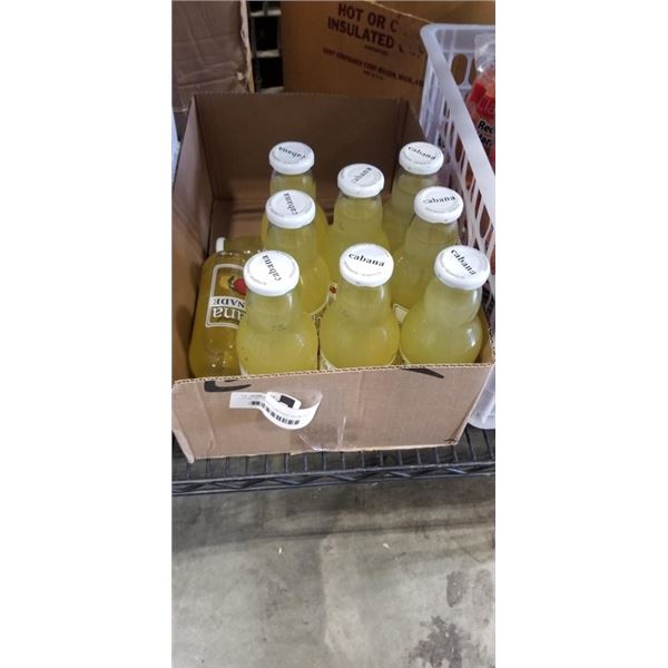 LOT OF 10 CABANA LEMONADE 591 ML PER BOTTLE