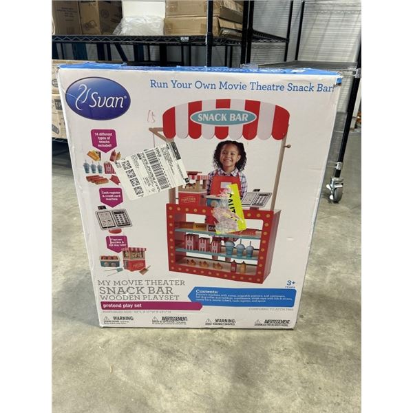 AS NEW SVAN MY MOVIE THEATER SNACK BAR WOODEN PLAYSET