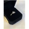 Image 2 : NEW PLATINUM PLATED 0.8CT SIMULATED DIAMOND (CZ) TWIST RING, RESIZEABLE