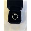 Image 3 : NEW PLATINUM PLATED 0.8CT SIMULATED DIAMOND (CZ) TWIST RING, RESIZEABLE