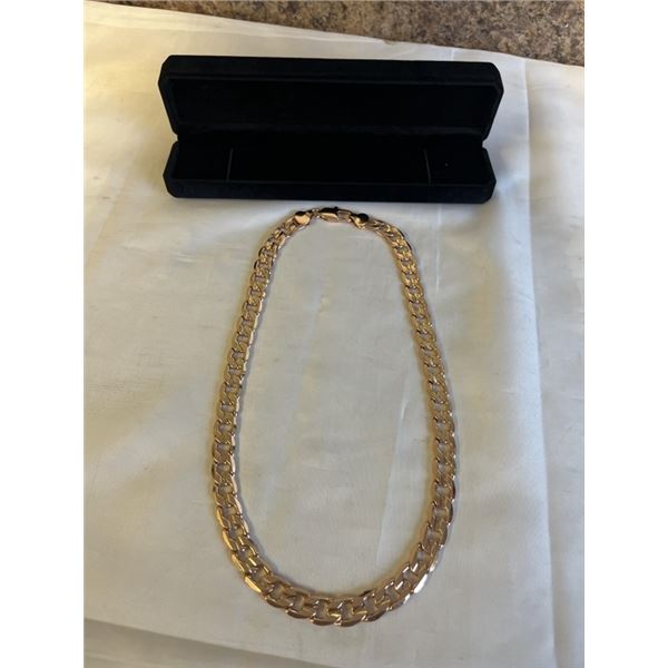 NEW 18K GOLD PLATED 12.0MM CUBAN LINK NECKLACE 23.5" LONG