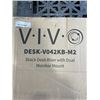 Image 3 : VIVO BLACK DESK RISER WITH DUAL MONITOR MOUNT