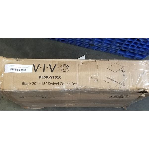 VIVO BLACK 20"X 15" SWIVEL COUCH DESK