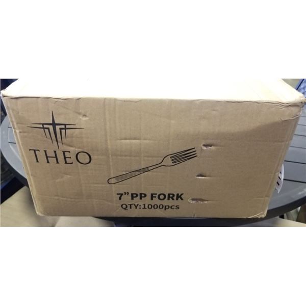 BOX OF 1000 NEW 7" FORKS