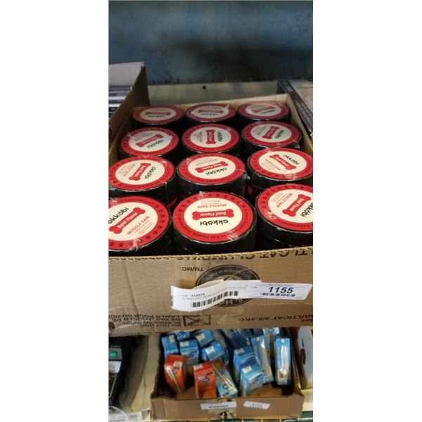 12 NEW OKKOBI MUSCLE GAIN FOR DOGS CHEWS, 150 CHEWS PER TUB