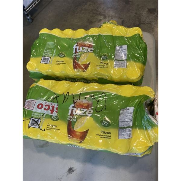 2 PARTIAL CASES FUZE ICED TEAS