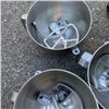 Image 3 : 3 STAINLESS STAND MIXING BOWLS WOTH ATTACHMENTS