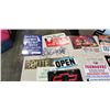 Image 2 : LOT OF 12 METAL SIGN VARIOUS OPEN LISENCE PLATES