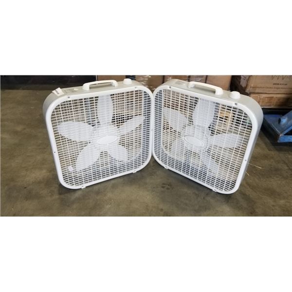 2 LASKO BOX FANS
