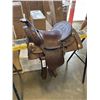 Image 1 : KIDS BROWN LEATHER HORSE SADDLE