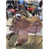 Image 2 : LEATHER HAND CRAFTER SILVER ROYAL HORSE SADDLE