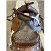 Image 5 : BROWN LEATHER CIRCLE Y SHOW SADDLE