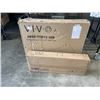 Image 1 : VIVO VINTAGE BROWN 71"X 30" TABLE TOP AND VIVO BLACK SINGLE MOTOR DESK FRAME