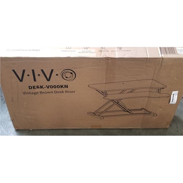 VIVO VINTAGE BROWN DESK RISER