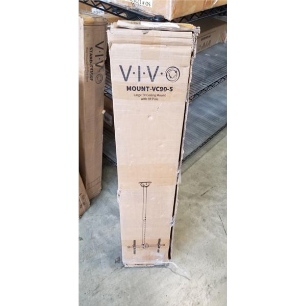 VIVO LARGE TV CEILING MOUNT WITH 5 FT POLE