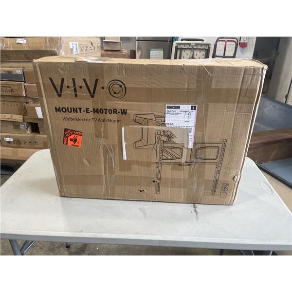 VIVO WHITE ELECTRIC TV WALL MOUNT