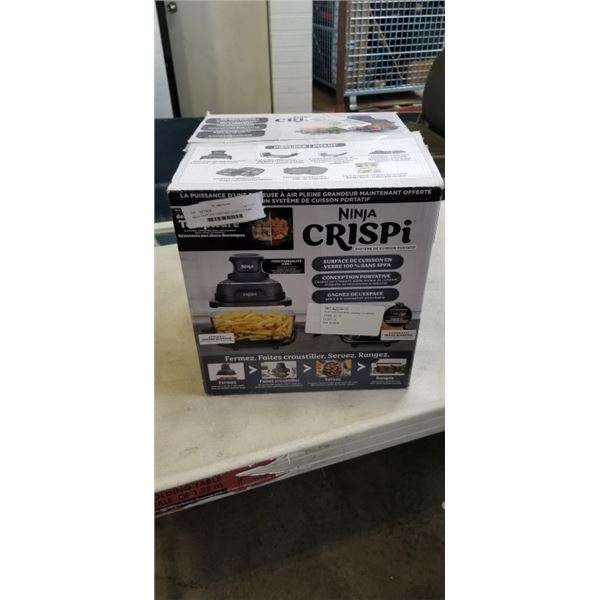 NINJA CRISPI 4-IN-1 PORTABLE GLASS COOKING SYSTEM - TESTED WORKING, RETAIL $189