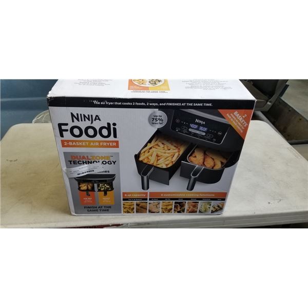 NINJA FOODI 6-IN-1 8QT DUALZONE AIR FRYER - TESTED WORKING, RETAIL $189