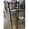 Image 5 : BRAND NEW BLACK 4 TIER STORAGE RACK W/ SHELVES AND STORAGE BASKETS - 60" TALL, 50" WIDE, 14" DEEP
