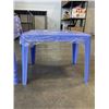 Image 2 : 5 NEW BLUE STACKING PATIO SIDE TABLES 25"x17"