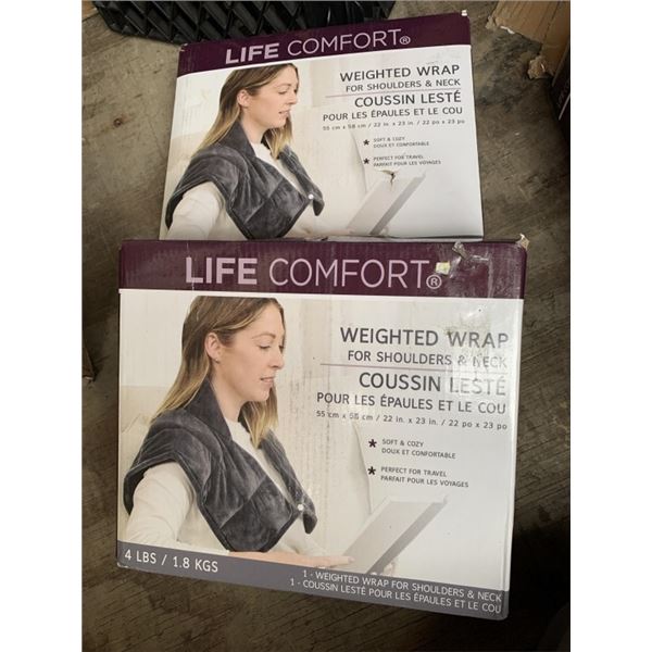2 NEW WEIGHTED WRAPS FOR NECK AND SHOULDERS