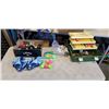 Image 1 : TACKLE BOX LOT OF GOLF ITEMS AND BASEBALL GLOVES