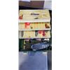 Image 3 : TACKLE BOX LOT OF GOLF ITEMS AND BASEBALL GLOVES