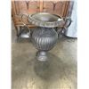 Image 1 : HEAVY CAST IRON PLANTER, 27 INCH TALL