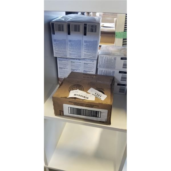 9 NEW BOXES OF CLAIROL FROST AND TIP DYE BOXES AND CASE OF NEW JERGENS MOISTURIZER