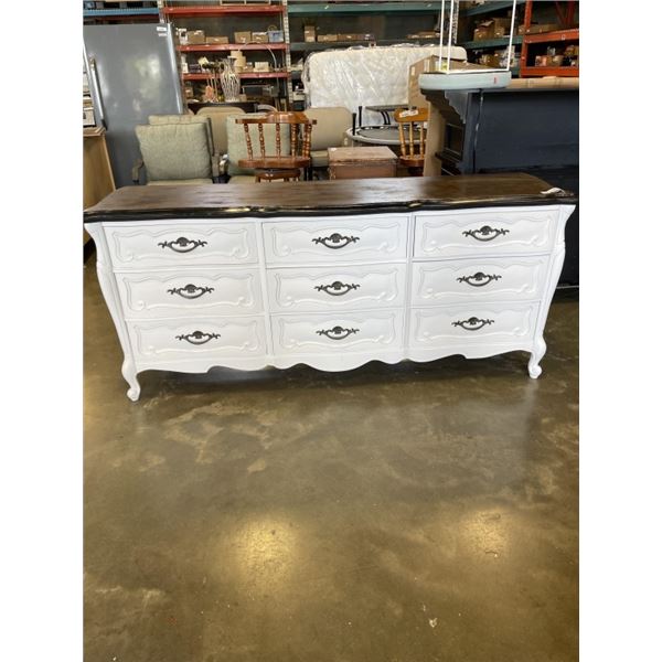 VINTAGE 9 DRAWER DRESSER