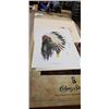 Image 3 : ASSORTED UNFRAMED ARTWORKS INCLUDING CALGARY STAMPEDE, NUDE LITHO'S, SIOUX CHIEF ETC