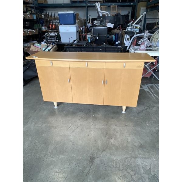 MAPLE FINISH SERVING CABINET