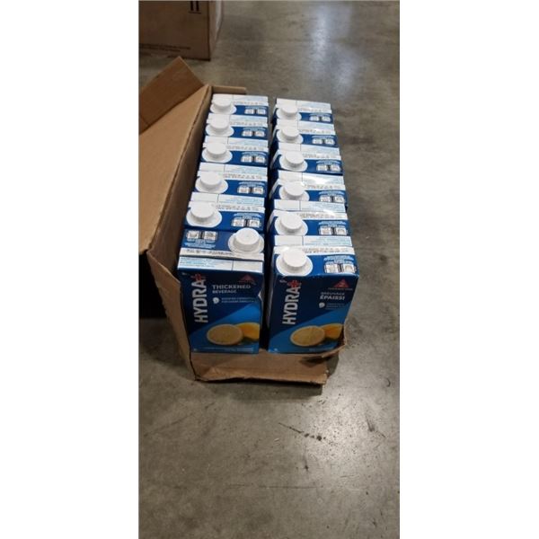 NEW CASE OF HYDRA LEMON  FLAVOURED THICKENED WATER BEVERAGE EXP 2026 DEC 14
