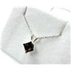 Image 3 : STERLING SILVER NATURAL SMOKEY QUARTZ PENDANT WITH STERLING SILVER CHAIN, RETAIL $300.00.