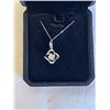 Image 3 : NEW S925 1.0CT MOISSANITE STONE ATOMIC NECKLACE, CHAIN 16-18" LONG, MOUNTED IN 925 STERLING SILVER W