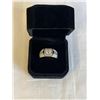 Image 2 : NEW S925 1.0CT MOISSANITE STONE MANS RING, RESIZEABLE, MOUNTED IN 925 STERLING SILVER W/ WHITE GOLD 