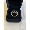 Image 3 : NEW S925 1.0CT MOISSANITE STONE MANS RING, RESIZEABLE, MOUNTED IN 925 STERLING SILVER W/ WHITE GOLD 