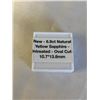 Image 2 : NEW 6.9CT NATURAL YELLOW SAPPHIRE, UNTREATED OVAL CUT