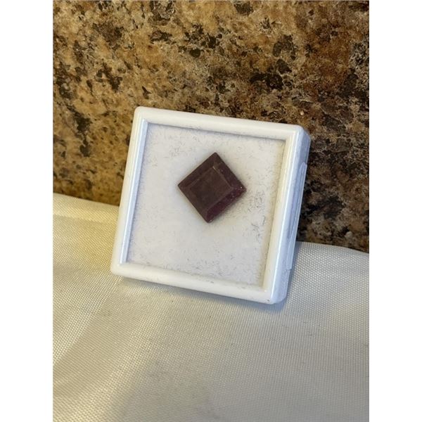 NEW 13.0CT NATURAL RUBY, UNTREATED PRINCESS CUT