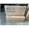 Image 1 : VIVO BLACK TABLE TOP 71"X30" WITH VIVO BLACK ELECTRIC SINGLE MOTOR DESK FRAME