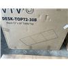 Image 2 : VIVO BLACK TABLE TOP 71"X30" WITH VIVO BLACK ELECTRIC SINGLE MOTOR DESK FRAME