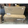 Image 1 : VIVO DARK WALNUT 63" X 55" CORNER TABLE TOP AND VIVO VLACK MEDIUM ELECTRIC SINGLE MOTOR CORNER DESK 