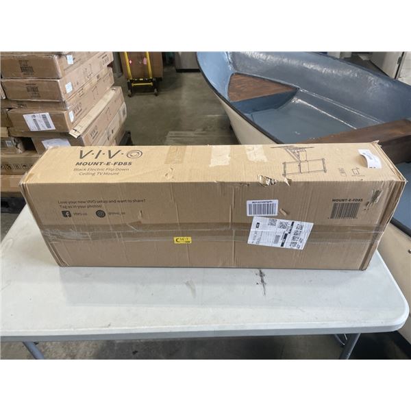 VIVO BLACK ELECTRIC FLIP DOWN CEILING TV MOUNT